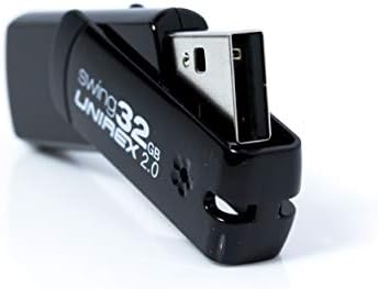 Unirex Swing 128GB USB 3.0 כונן אגודל, לבן | אחסון מקל זיכרון תואם למחשב, טאבלט או מחשב נייד